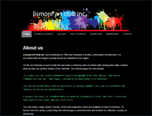 Tablet Screenshot of lismoreartclub.com.au